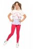 Girls long leggings for children Zoe amaranth